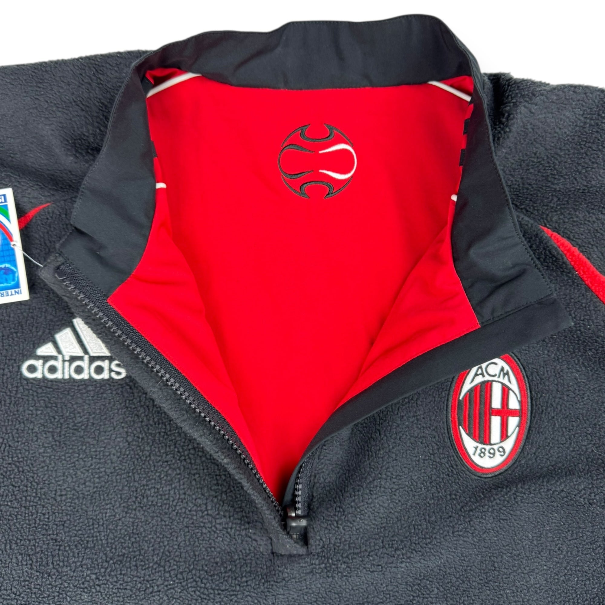 AC Milan 2006 Reversible Fleece 1/4 Zip (L)