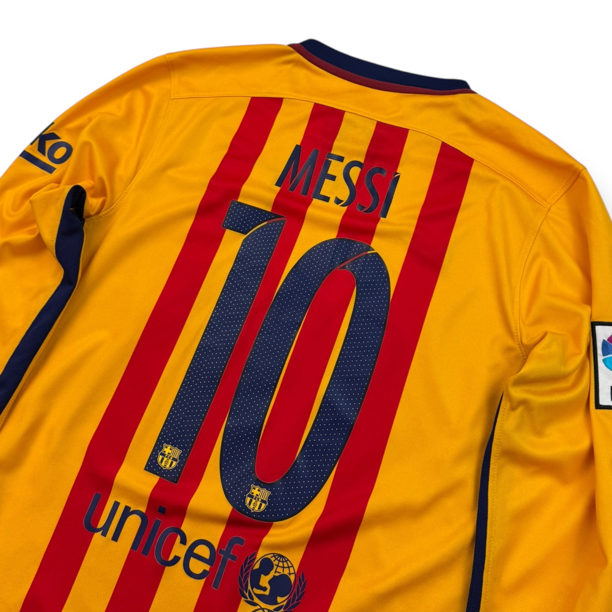 FC Barcelona 2015 Away Shirt L/S, Messi 10 (S)