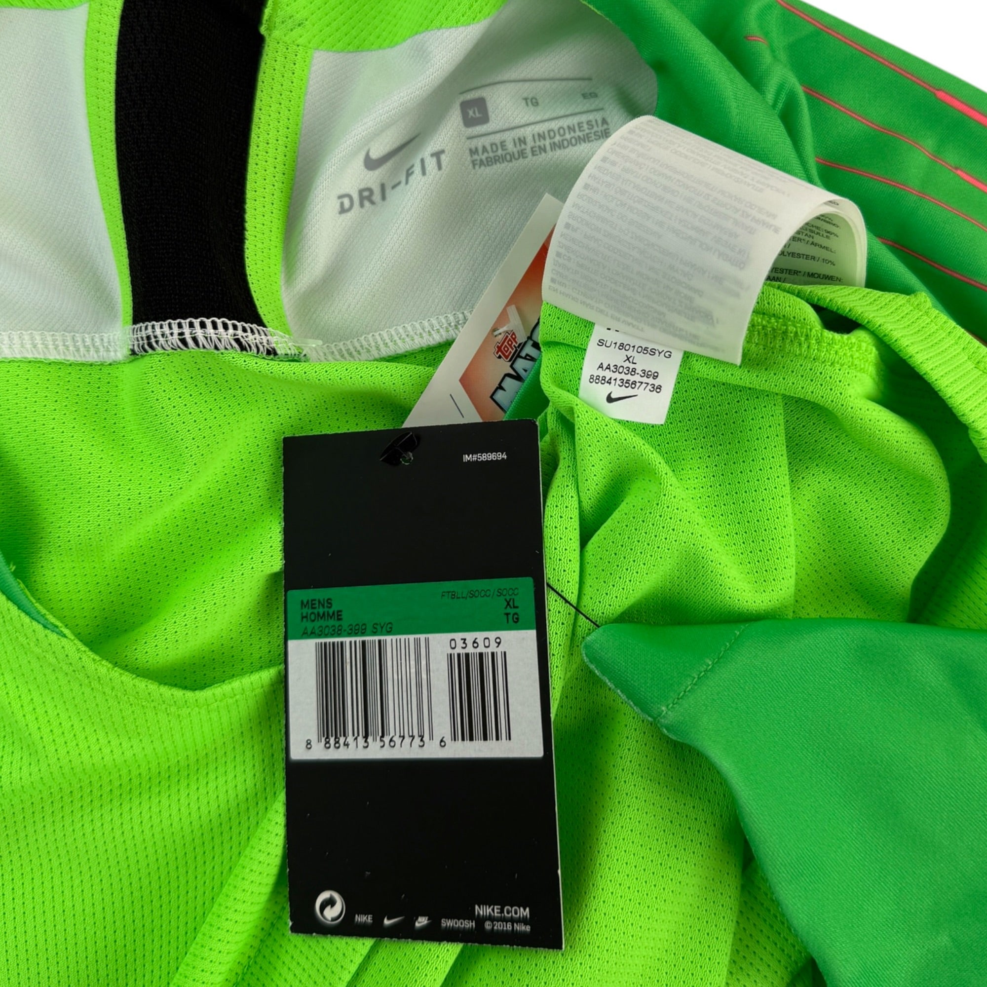 Atletico Madrid 2018 GK Shirt, BNWT (XL)