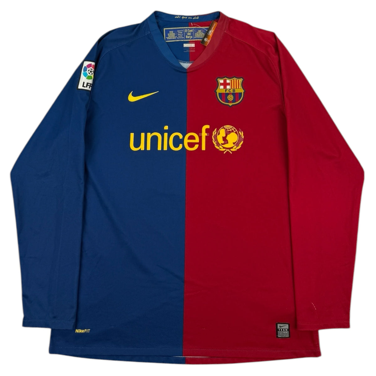 FC Barcelona 2008 Home Shirt L/S, Messi 10 (L)
