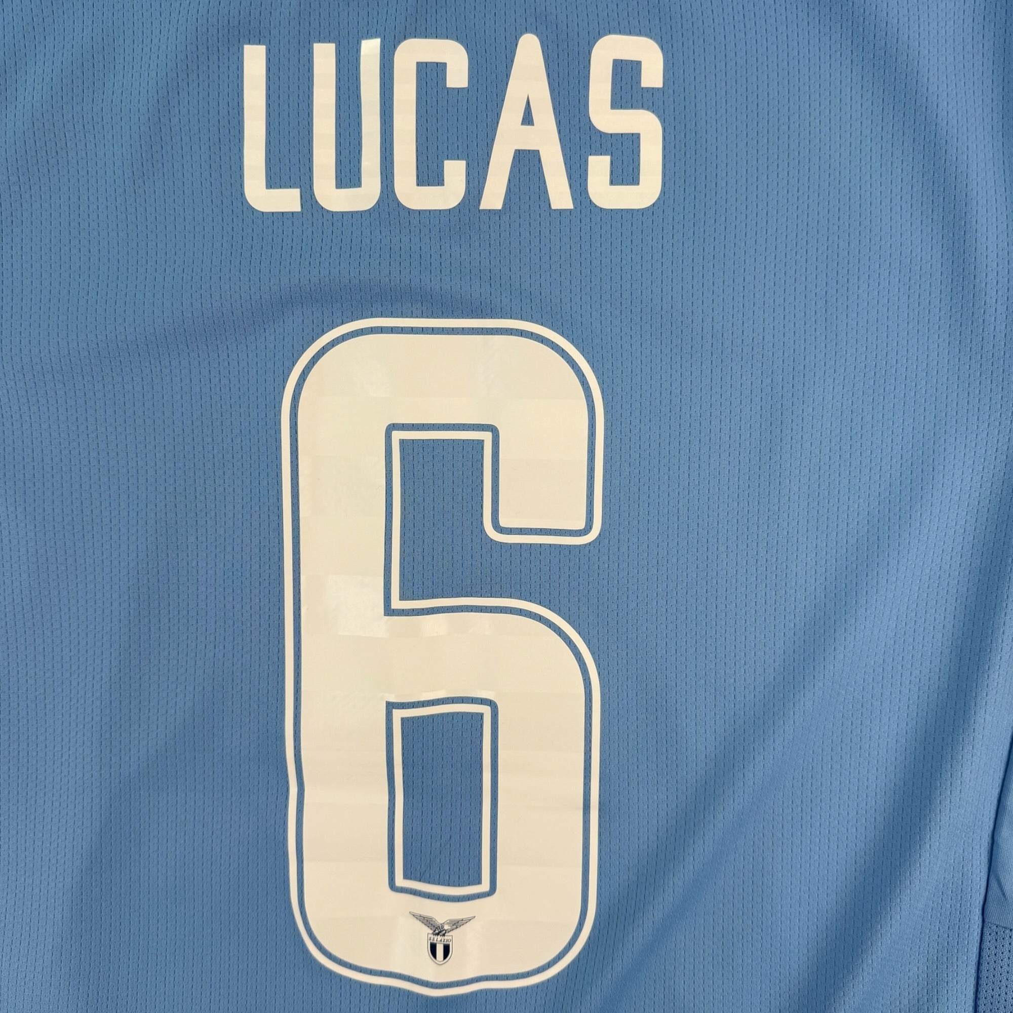 Lazio 2019 Home Shirt, Lucas 6 (S)