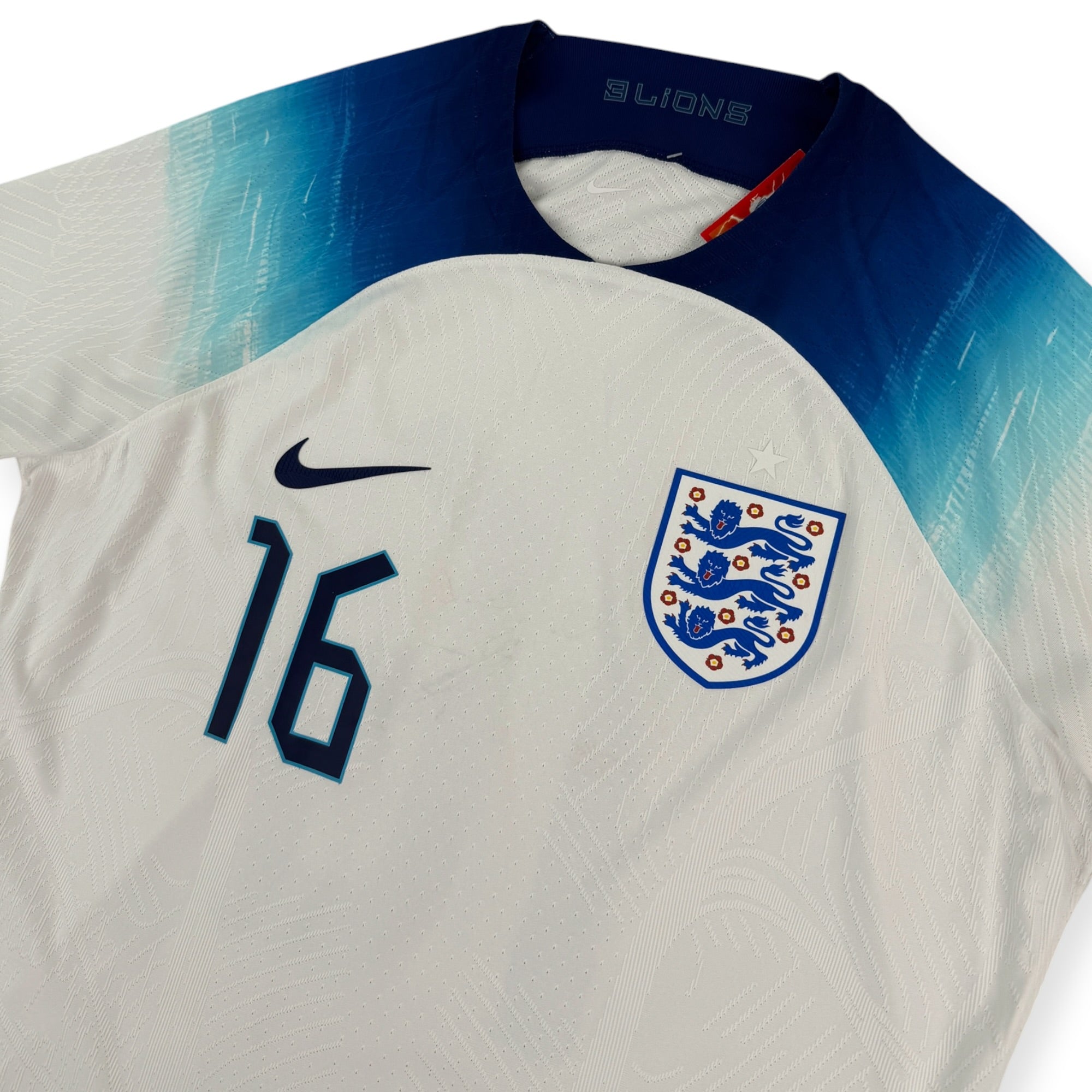 England 2022 Home Shirt, Player Issue (L)