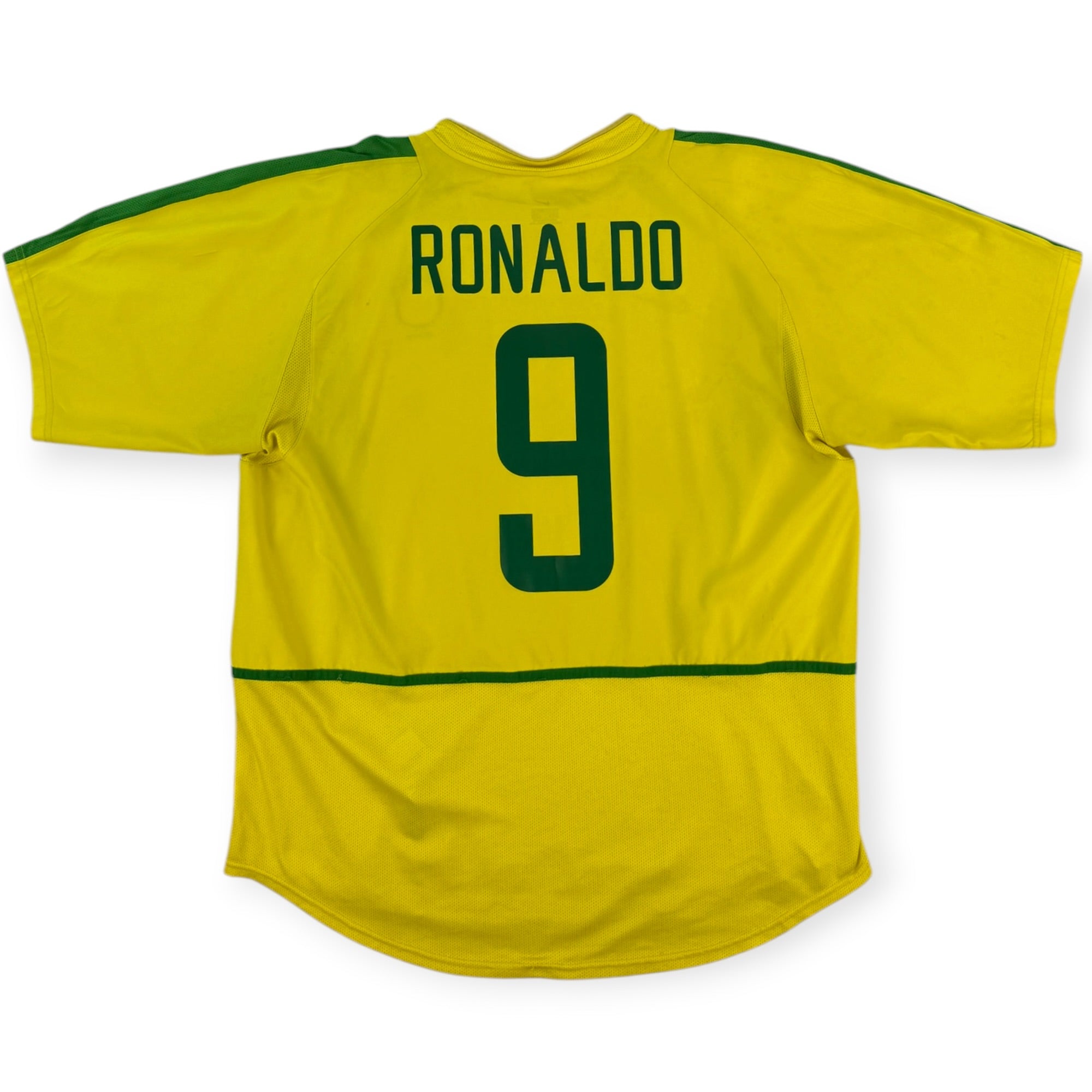 Brazil 2002 Home Shirt, Ronaldo 9 (XL)